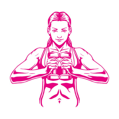 Wall Decals Paster Paper Gymnastics Woman Fitnesscenter Girl Healthy Lifestyle Sports Multiple Size Options