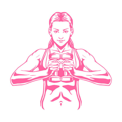 Wall Decals Paster Paper Gymnastics Woman Fitnesscenter Girl Healthy Lifestyle Sports Multiple Size Options