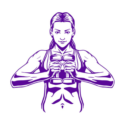 Wall Decals Paster Paper Gymnastics Woman Fitnesscenter Girl Healthy Lifestyle Sports Multiple Size Options