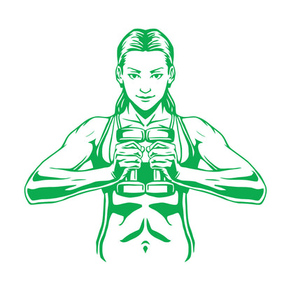 Wall Decals Paster Paper Gymnastics Woman Fitnesscenter Girl Healthy Lifestyle Sports Multiple Size Options