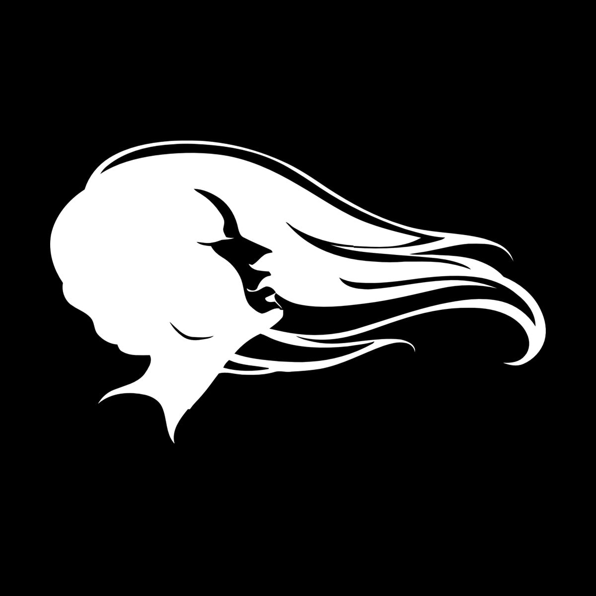 Vinyl Wall Stickers Hair Salon Beauty Hairstyle Woman Fashion Girl Waterproof