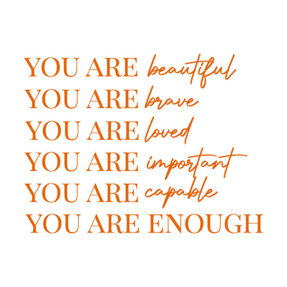 Lettering Decals Inspirational Quote Beauty Quote Woman Girl Female Self Adhesive