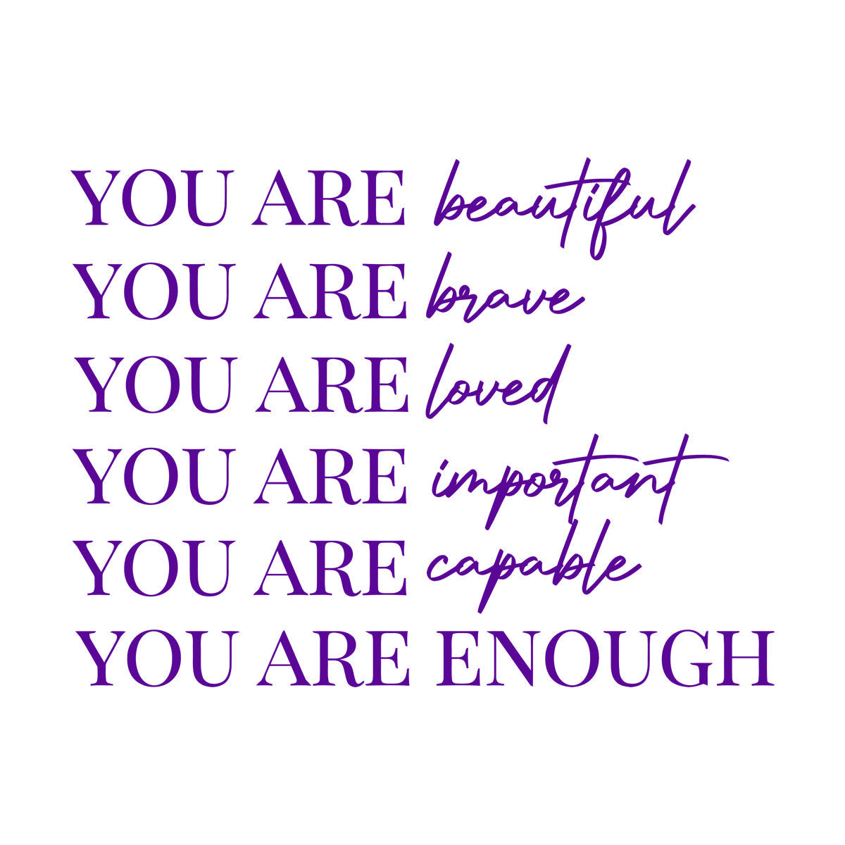 Lettering Decals Inspirational Quote Beauty Quote Woman Girl Female Self Adhesive