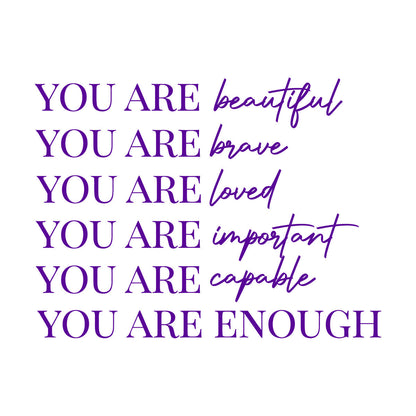 Lettering Decals Inspirational Quote Beauty Quote Woman Girl Female Self Adhesive