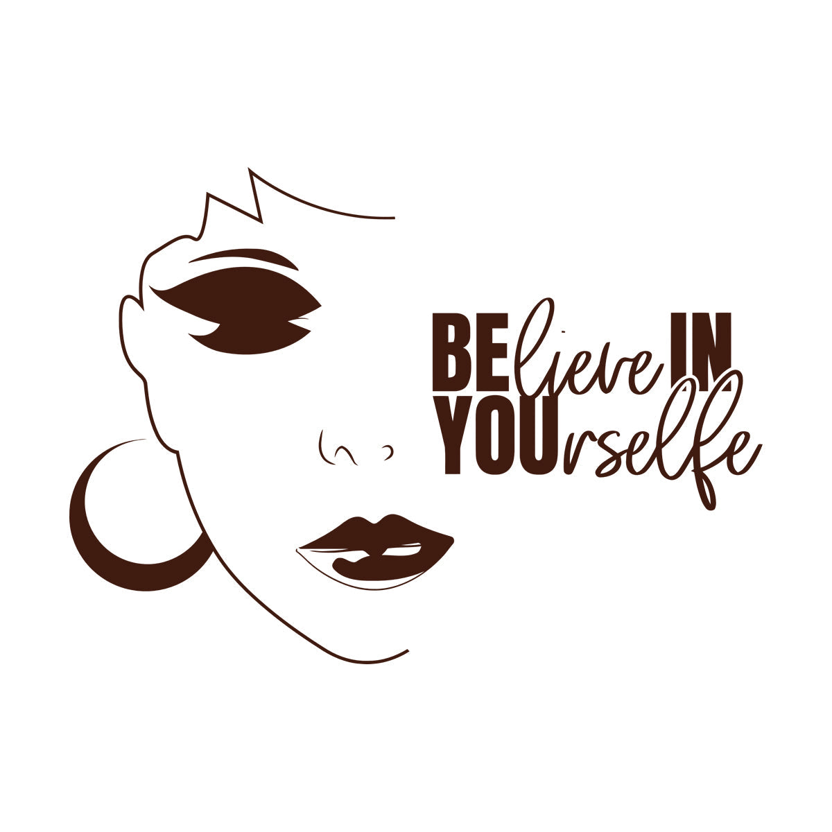 Inspirational Quote Beauty Salon Girl Woman Phrase Wall Decals Pvc Do Not Damage The Wall Surface