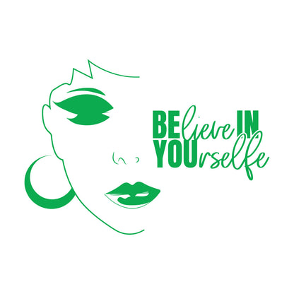 Inspirational Quote Beauty Salon Girl Woman Phrase Wall Decals Pvc Do Not Damage The Wall Surface