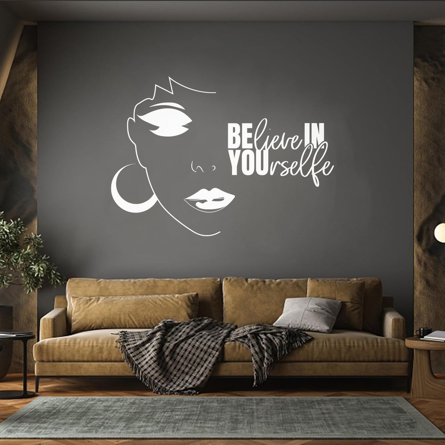 Inspirational Quote Beauty Salon Girl Woman Phrase Wall Decals Pvc Do Not Damage The Wall Surface