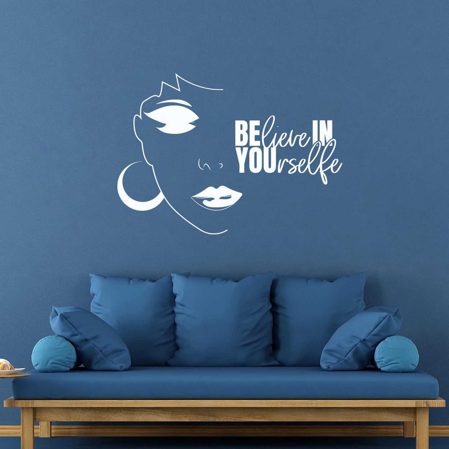 Inspirational Quote Beauty Salon Girl Woman Phrase Wall Decals Pvc Do Not Damage The Wall Surface