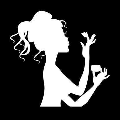 Makeup Cosmetics Spa Salon Beauty Woman Girl Fine Carving Stickers Art Decoration