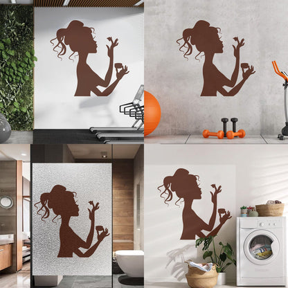 Makeup Cosmetics Spa Salon Beauty Woman Girl Fine Carving Stickers Art Decoration