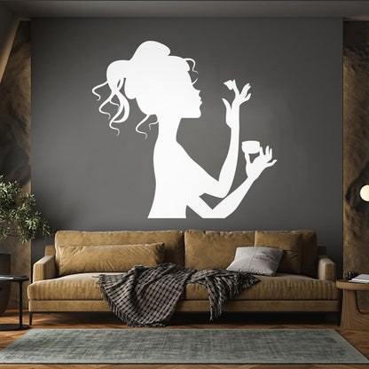 Makeup Cosmetics Spa Salon Beauty Woman Girl Fine Carving Stickers Art Decoration