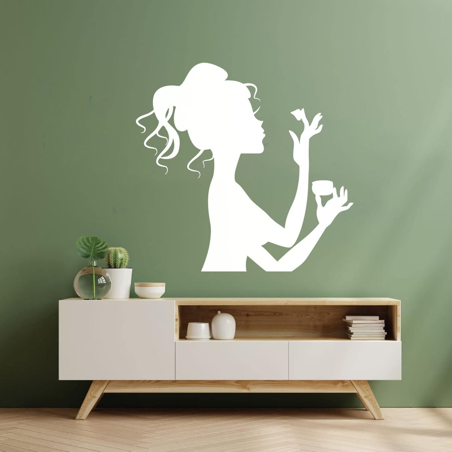 Makeup Cosmetics Spa Salon Beauty Woman Girl Fine Carving Stickers Art Decoration