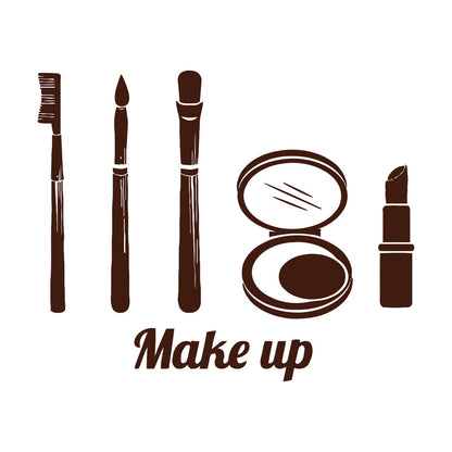 Fine Carving Decals Make Up Girl Woman Beauty Salon Fashion Car Body Decoration