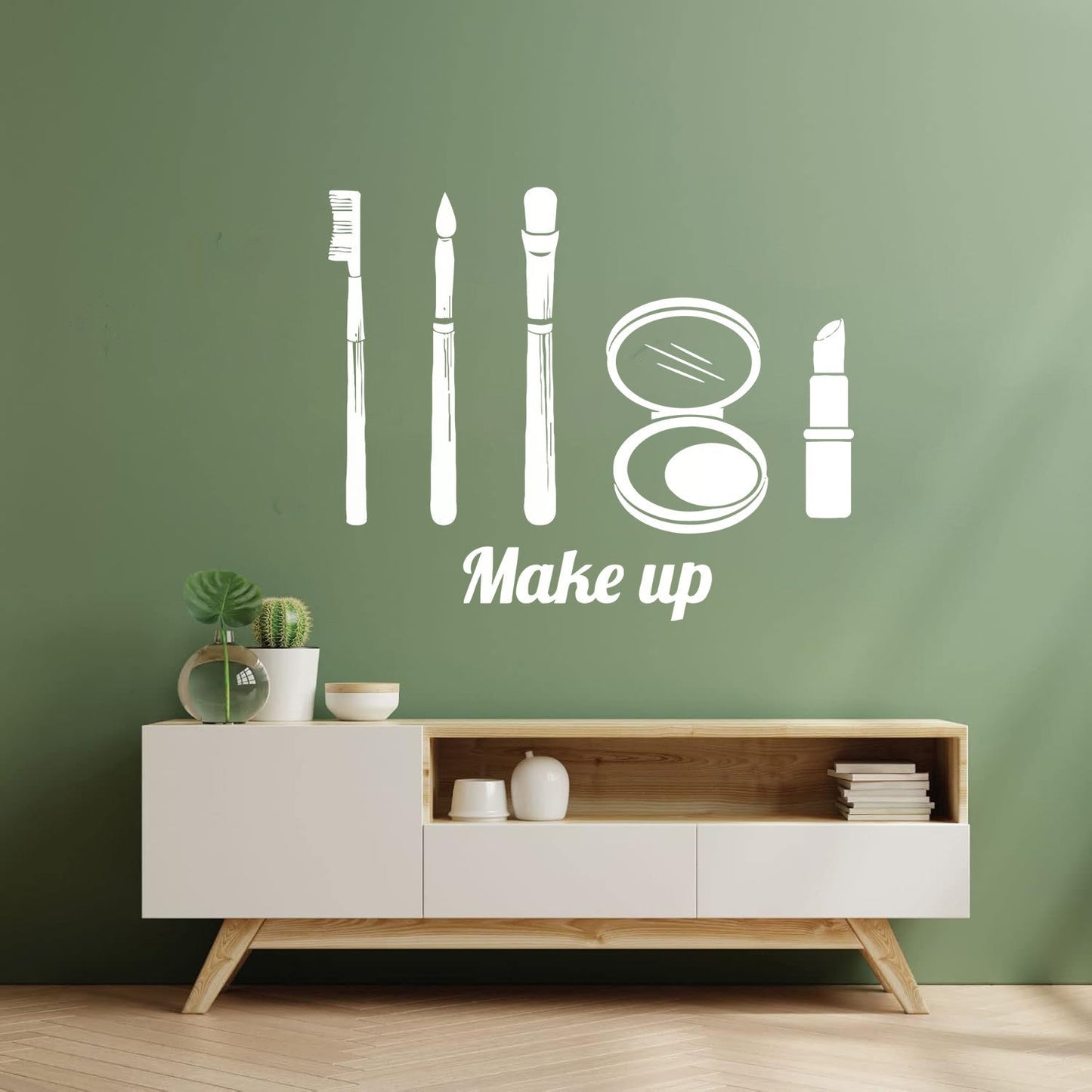 Fine Carving Decals Make Up Girl Woman Beauty Salon Fashion Car Body Decoration