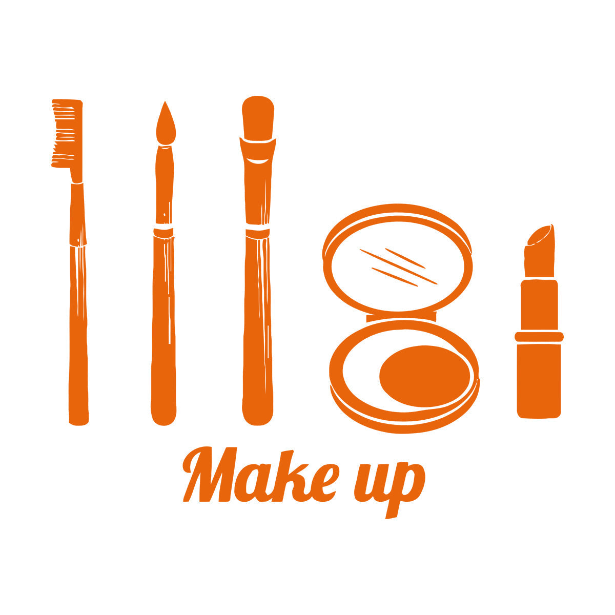 Fine Carving Decals Make Up Girl Woman Beauty Salon Fashion Car Body Decoration