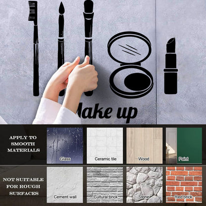 Fine Carving Decals Make Up Girl Woman Beauty Salon Fashion Car Body Decoration