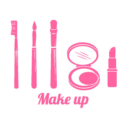 Fine Carving Decals Make Up Girl Woman Beauty Salon Fashion Car Body Decoration