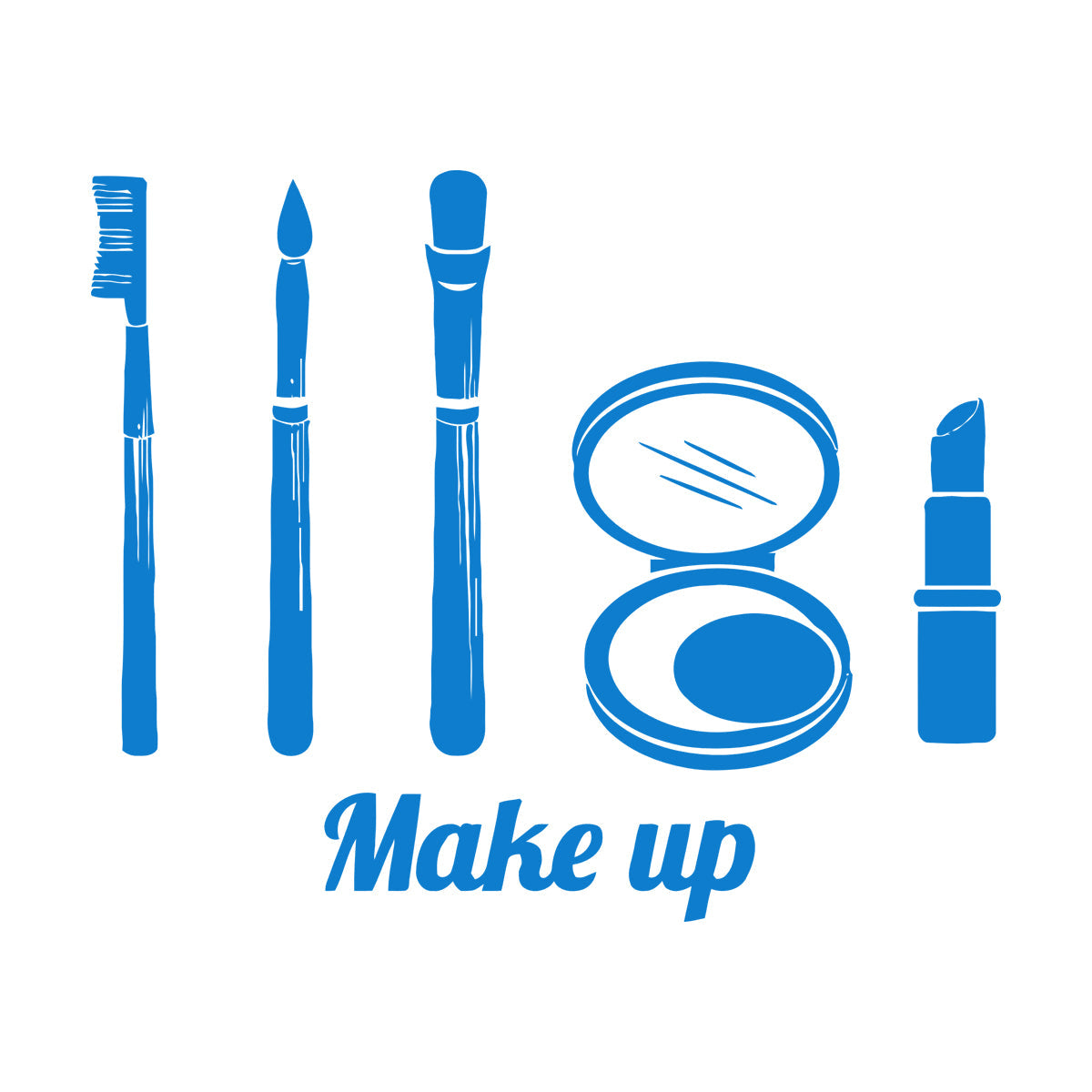 Fine Carving Decals Make Up Girl Woman Beauty Salon Fashion Car Body Decoration