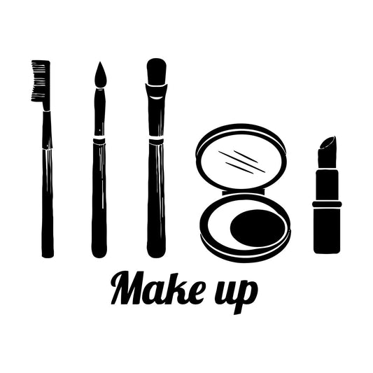 Fine Carving Decals Make Up Girl Woman Beauty Salon Fashion Car Body Decoration