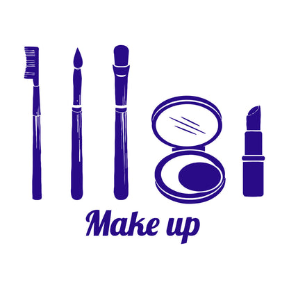 Fine Carving Decals Make Up Girl Woman Beauty Salon Fashion Car Body Decoration