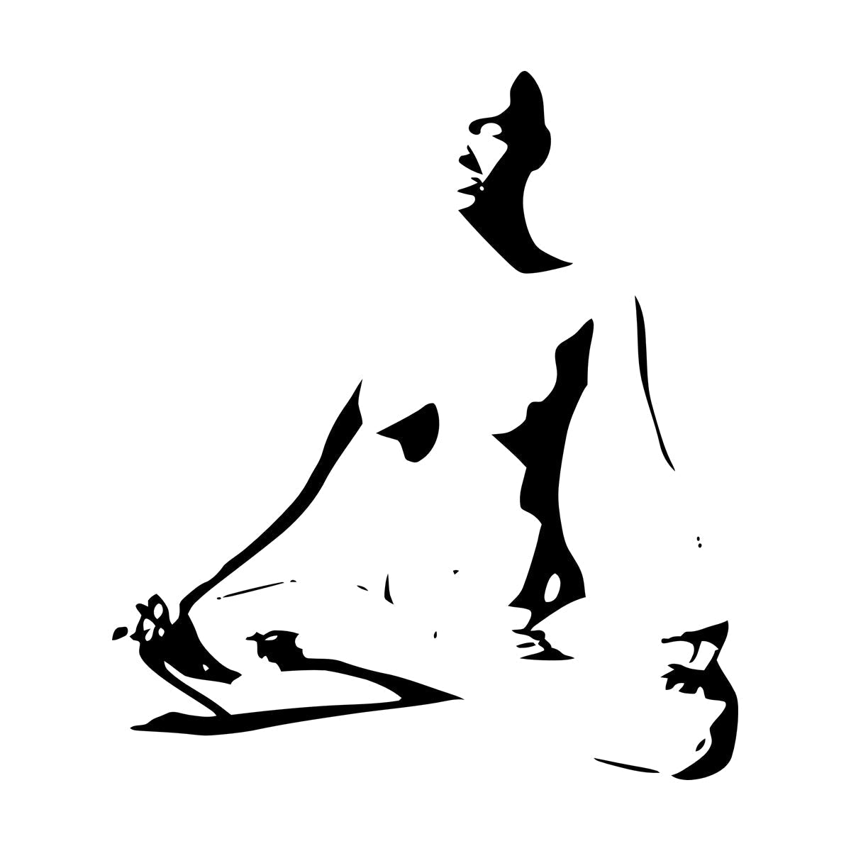 Engraving Stickers Meditation Woman Girl Pattern Yoga Glass Stickers