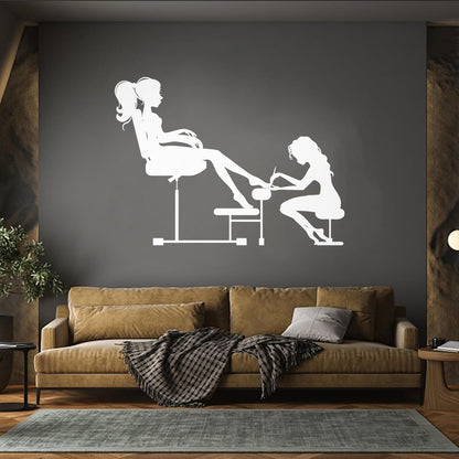 Vinyl Wall Stickers Nail Salon Beauty Spa Woman Girl Do Not Damage The Wall Surface