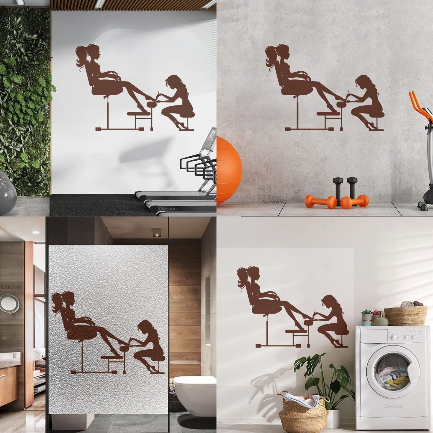 Vinyl Wall Stickers Nail Salon Beauty Spa Woman Girl Do Not Damage The Wall Surface
