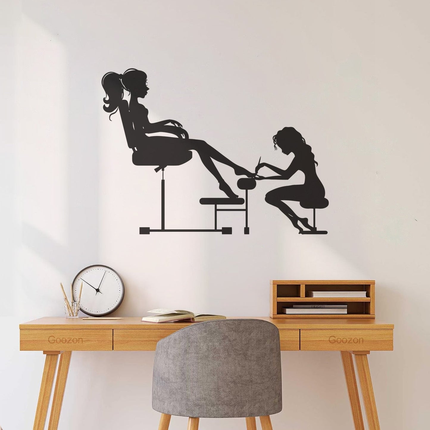 Vinyl Wall Stickers Nail Salon Beauty Spa Woman Girl Do Not Damage The Wall Surface