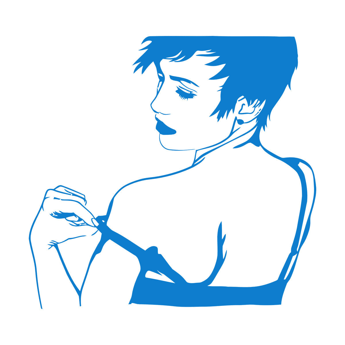 Naked Hot Appeal Girl Woman Striptease Back Mural And Wall Vinyl Decal Art Mural Painting