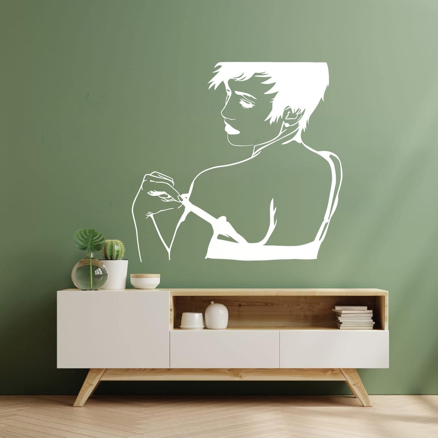 Naked Hot Appeal Girl Woman Striptease Back Mural And Wall Vinyl Decal Art Mural Painting