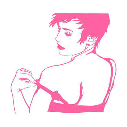 Naked Hot Appeal Girl Woman Striptease Back Mural And Wall Vinyl Decal Art Mural Painting