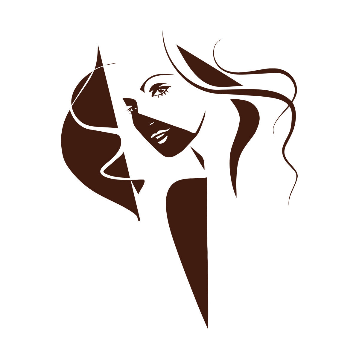 Vinyl Wall Decals Pop Beauty Salon Woman Girl Self Adhesive