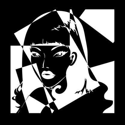 Engraving Decals Pop Girl Beauty Salon Woman Do Not Damage The Wall Surface