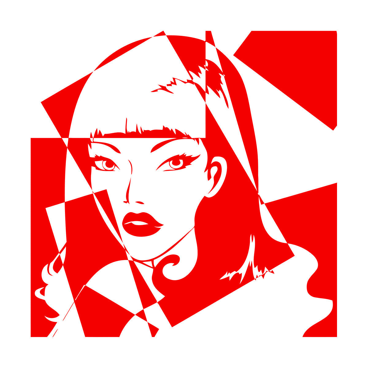 Engraving Decals Pop Girl Beauty Salon Woman Do Not Damage The Wall Surface