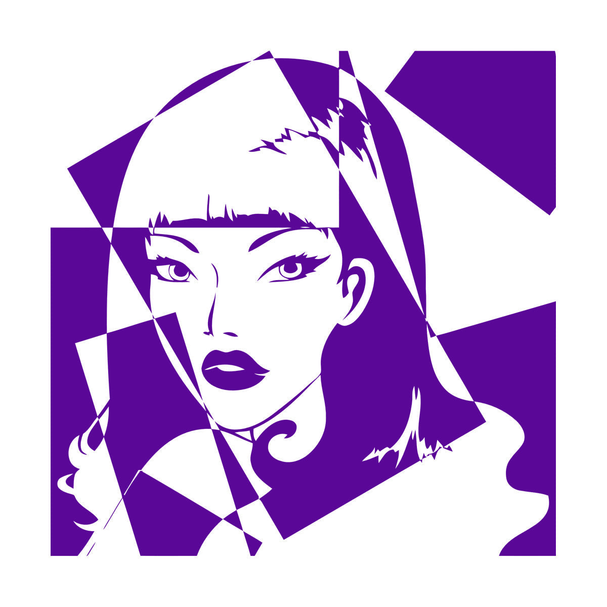 Engraving Decals Pop Girl Beauty Salon Woman Do Not Damage The Wall Surface