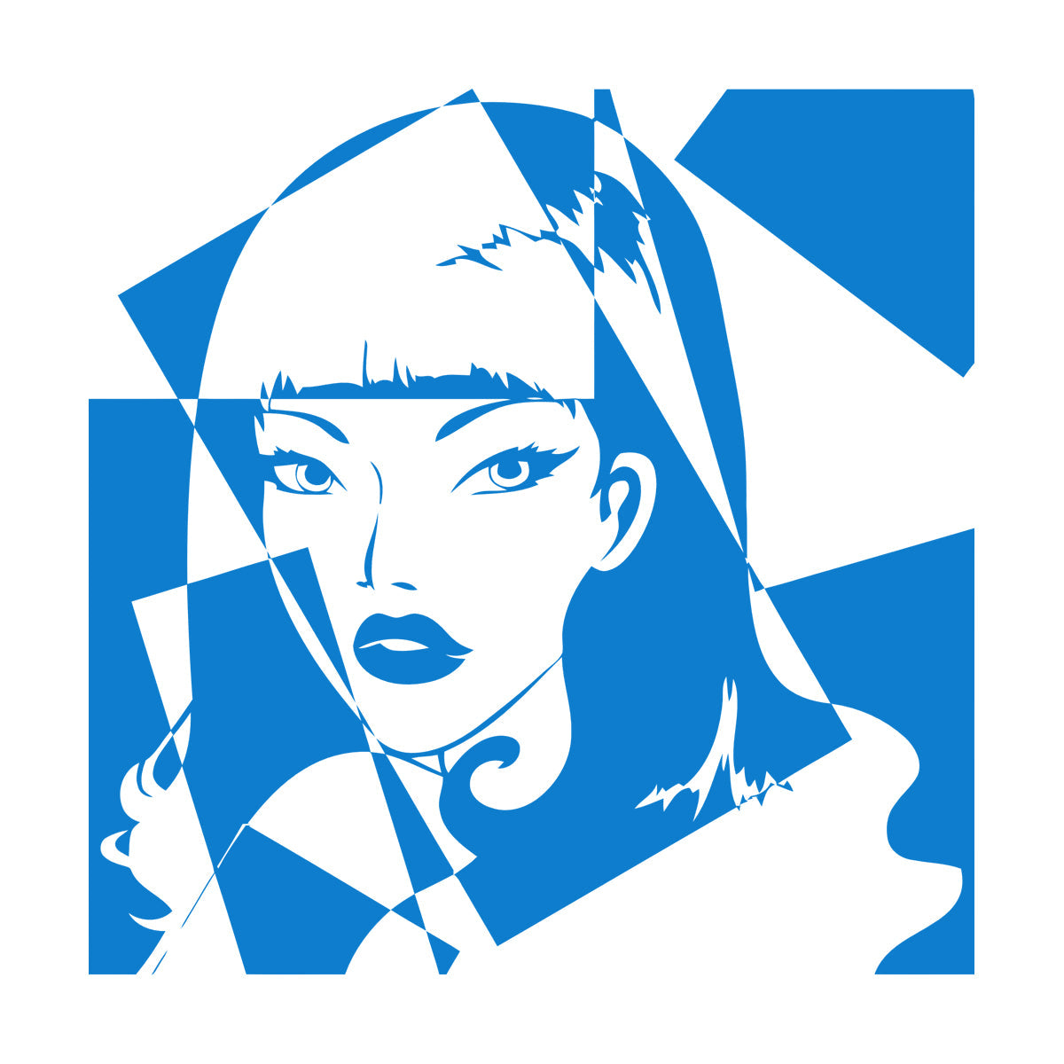 Engraving Decals Pop Girl Beauty Salon Woman Do Not Damage The Wall Surface