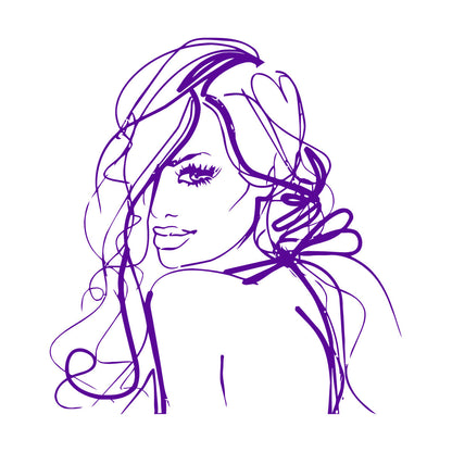 Pretty Woman Beauty Salon Girl Wall Stickers Paster Paper Equipped With Transfer Film Kit