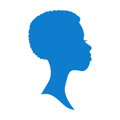 Wall Vinyl Sticker Decor Profile Afro Woman Girl Face Beauty Fashion Easy Installation