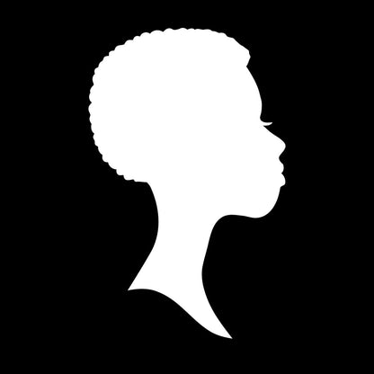 Wall Vinyl Sticker Decor Profile Afro Woman Girl Face Beauty Fashion Easy Installation