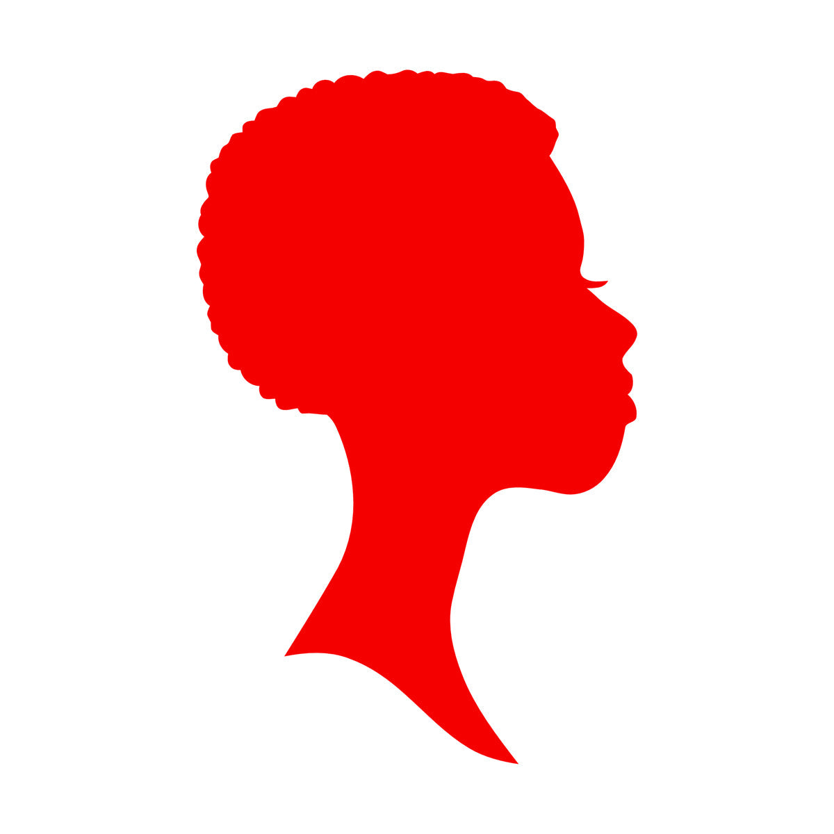 Wall Vinyl Sticker Decor Profile Afro Woman Girl Face Beauty Fashion Easy Installation