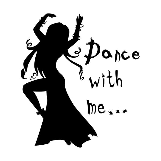 Fine Carving Stickers Quote Dance Woman Girl Passion Art Mural Painting