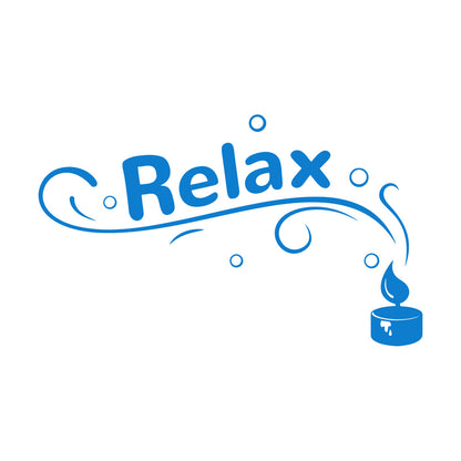 Engraving Stickers Relax Spa Candle Beauty Salon Woman Girl Personalized Customization