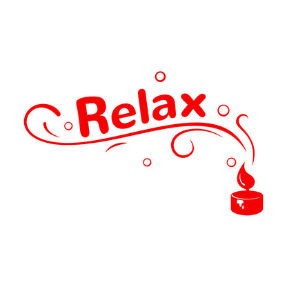 Engraving Stickers Relax Spa Candle Beauty Salon Woman Girl Personalized Customization