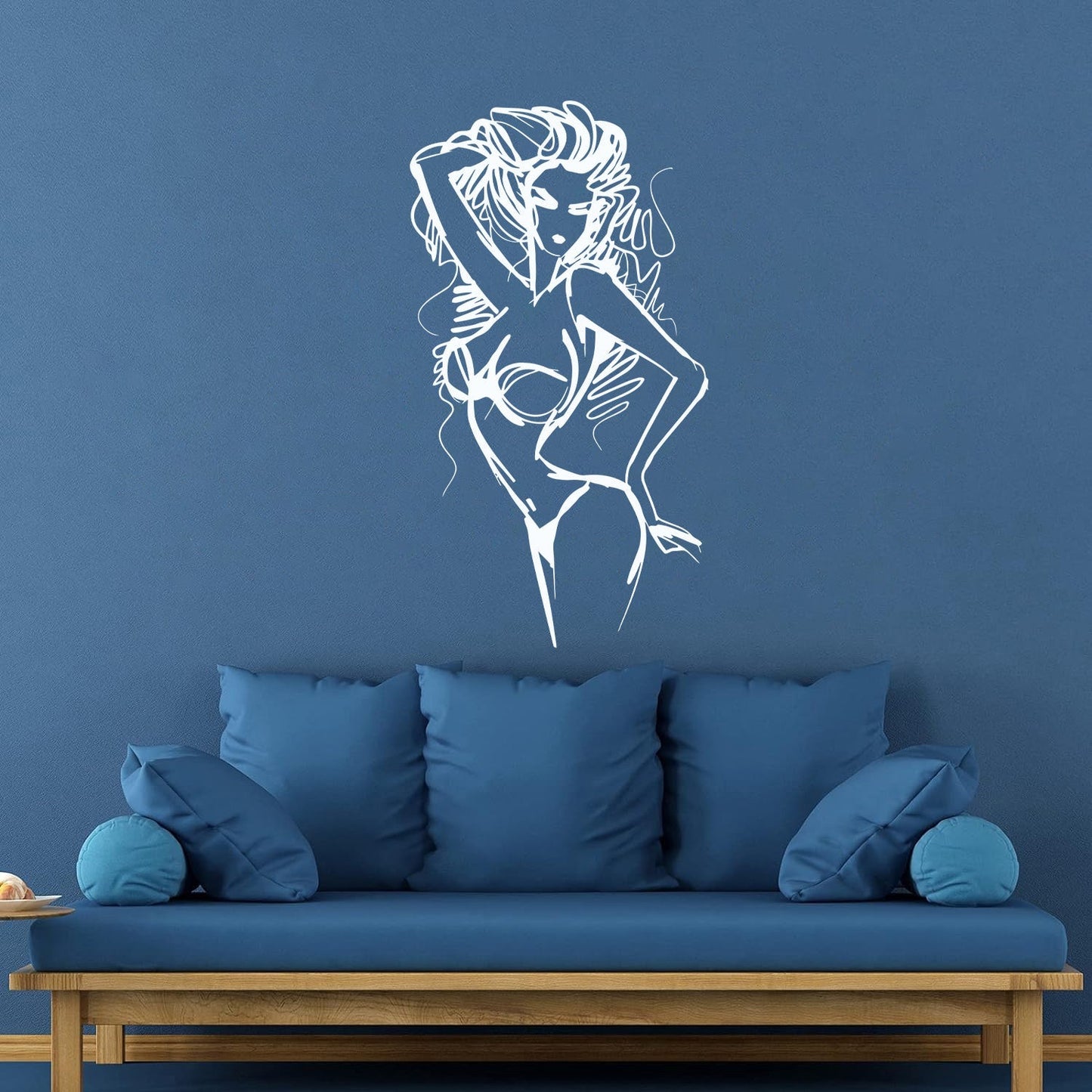Wall Stickers Appeal Hot Girl Woman Striptease Equipped With Transfer Film Kit