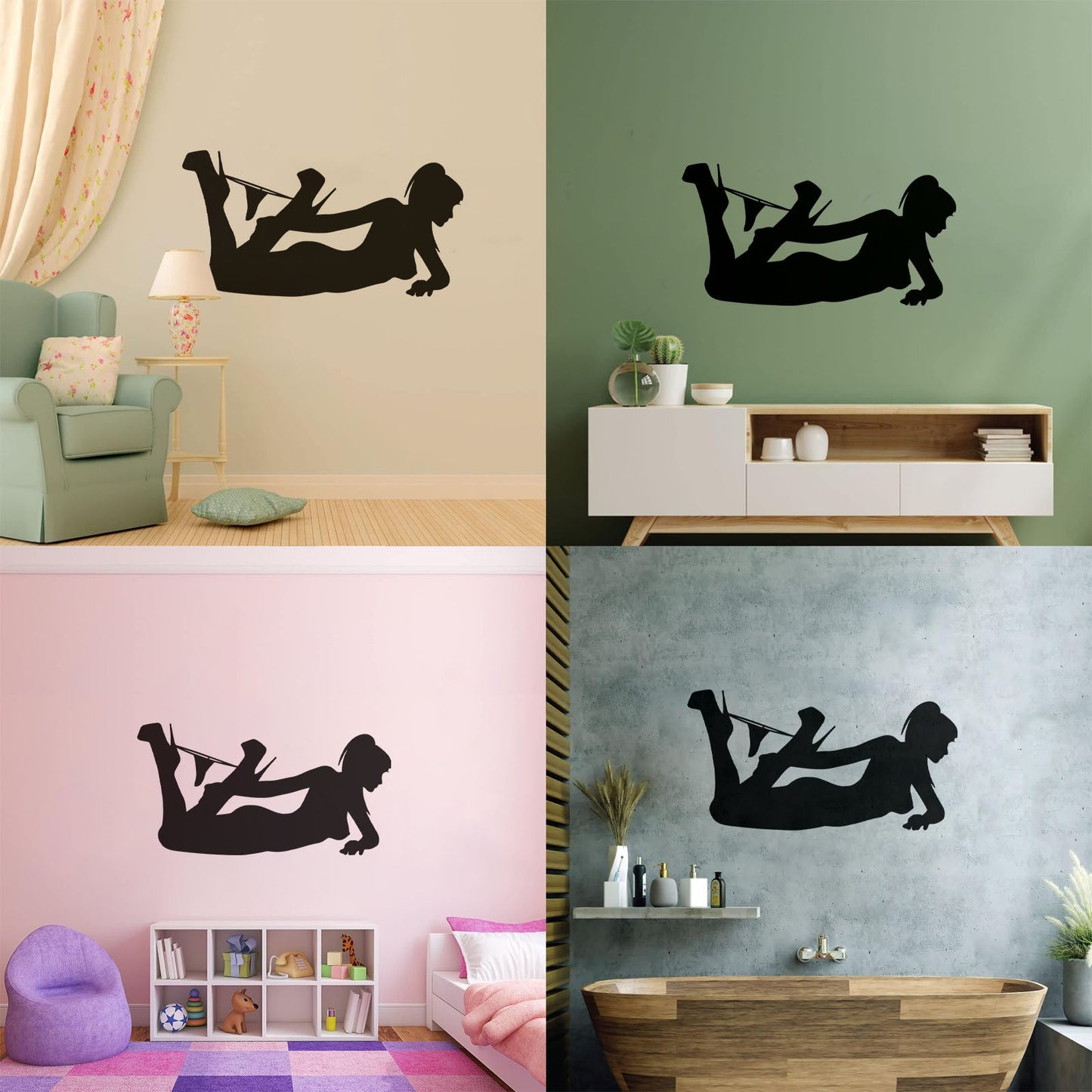 Appeal Hot Girl Woman Adult Striptease Vinyl Art Sticker Art Mural Painting