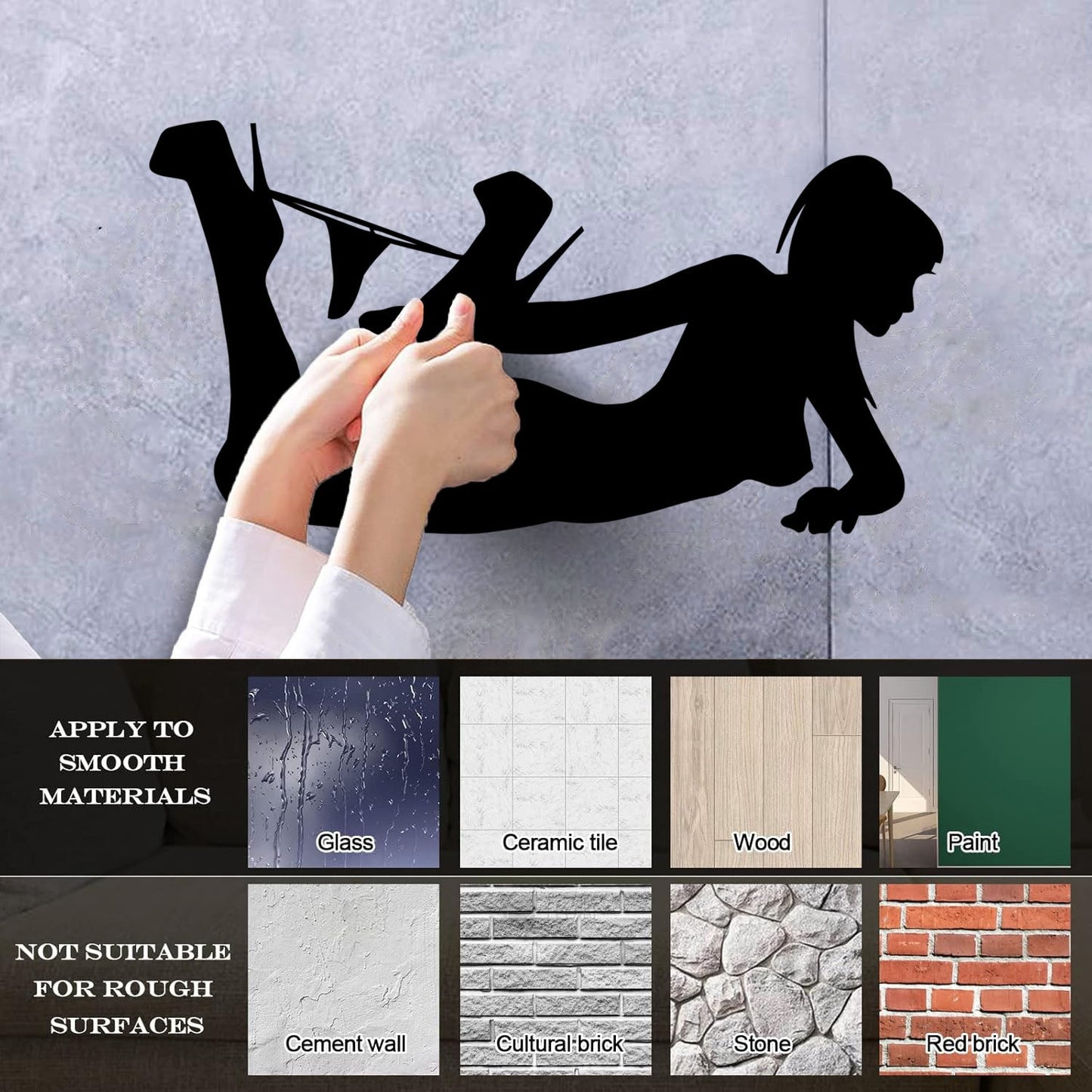 Appeal Hot Girl Woman Adult Striptease Vinyl Art Sticker Art Mural Painting