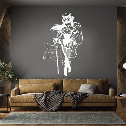 Lettering Decals Steampunk Girl Woman Fantasy Easy Installation