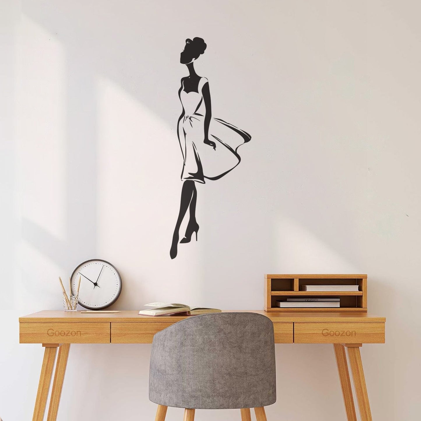 Engraving Decals Supermodel Fashion Girl Beauty Lady Woman Art Decoration