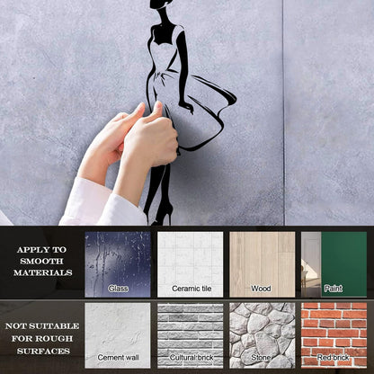 Engraving Decals Supermodel Fashion Girl Beauty Lady Woman Art Decoration