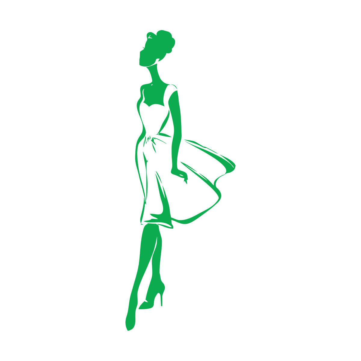 Engraving Decals Supermodel Fashion Girl Beauty Lady Woman Art Decoration